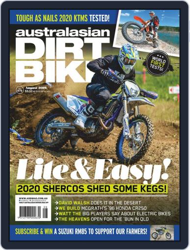 Australasian Dirt Bike August 1st, 2019 Digital Back Issue Cover