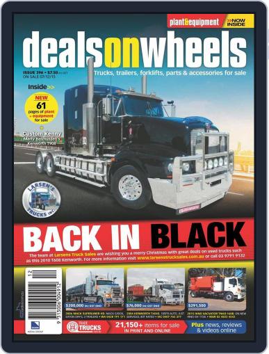 Deals On Wheels Australia December 7th, 2015 Digital Back Issue Cover