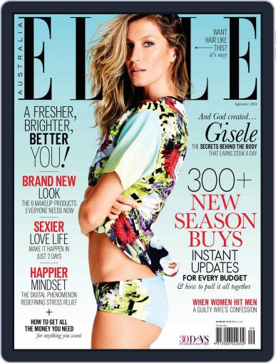 ELLE Australia August 26th, 2014 Digital Back Issue Cover