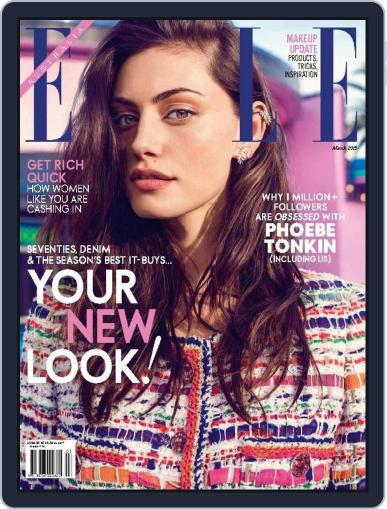 ELLE Australia February 22nd, 2015 Digital Back Issue Cover