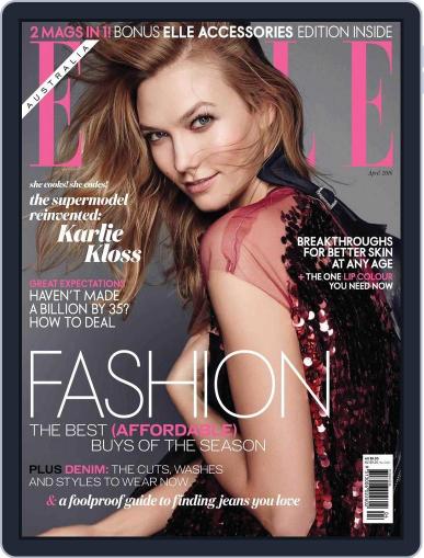 ELLE Australia March 27th, 2016 Digital Back Issue Cover