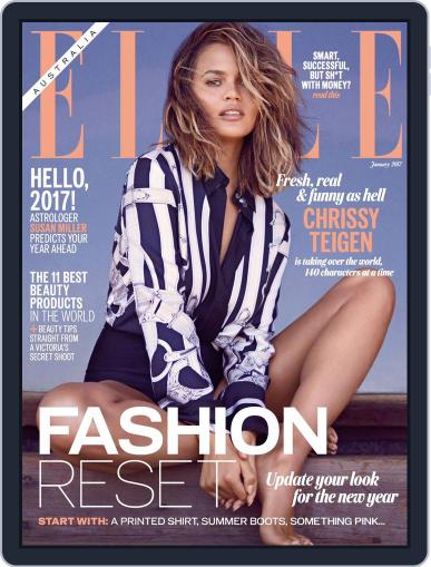ELLE Australia January 1st, 2017 Digital Back Issue Cover