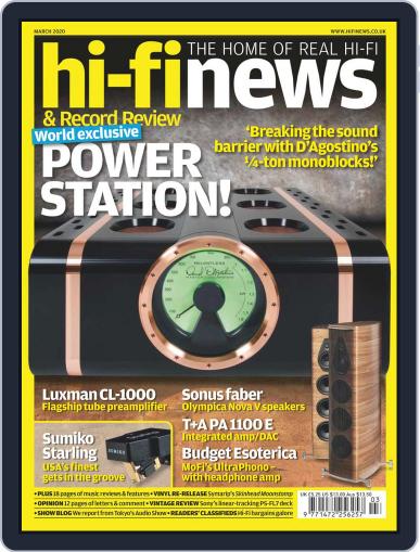 Hi Fi News March 1st, 2020 Digital Back Issue Cover