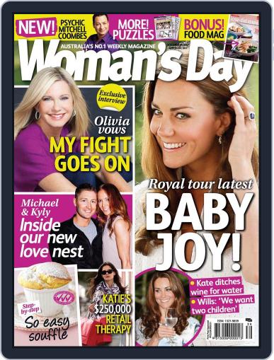 Woman's Day Australia September 16th, 2012 Digital Back Issue Cover