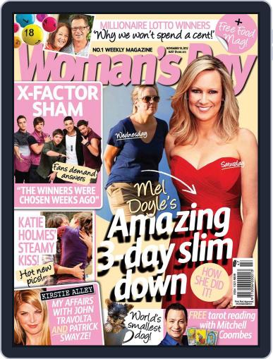 Woman's Day Australia November 11th, 2012 Digital Back Issue Cover