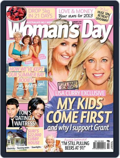Woman's Day Australia January 9th, 2013 Digital Back Issue Cover