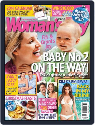 Woman's Day Australia December 15th, 2013 Digital Back Issue Cover