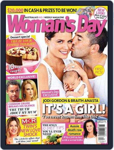 Woman's Day Australia March 15th, 2014 Digital Back Issue Cover