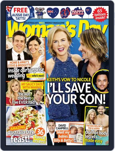 Woman's Day Australia January 17th, 2015 Digital Back Issue Cover