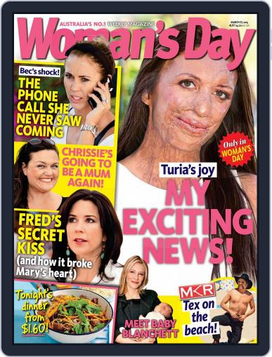 Woman's Day Australia March 14th, 2015 Digital Back Issue Cover