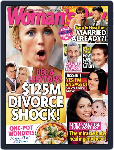 Woman's Day Australia August 10th, 2015 Digital Back Issue Cover