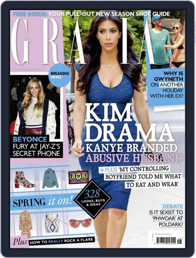 Grazia April 7th, 2015 Digital Back Issue Cover