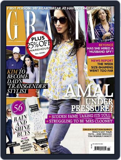 Grazia May 4th, 2015 Digital Back Issue Cover