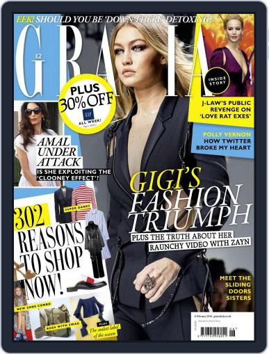 Grazia February 3rd, 2016 Digital Back Issue Cover