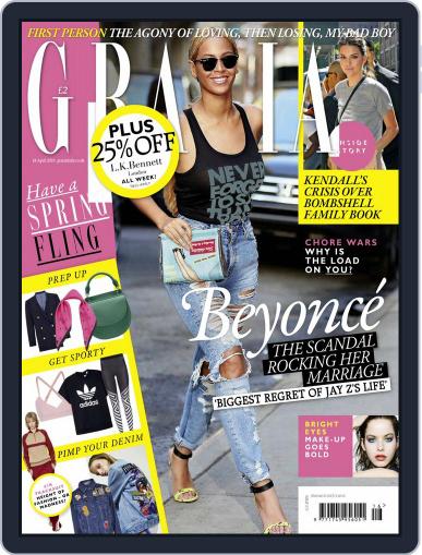 Grazia April 12th, 2016 Digital Back Issue Cover