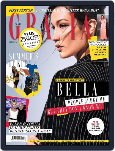 Grazia May 8th, 2017 Digital Back Issue Cover