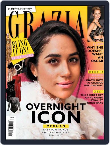 Grazia December 11th, 2017 Digital Back Issue Cover