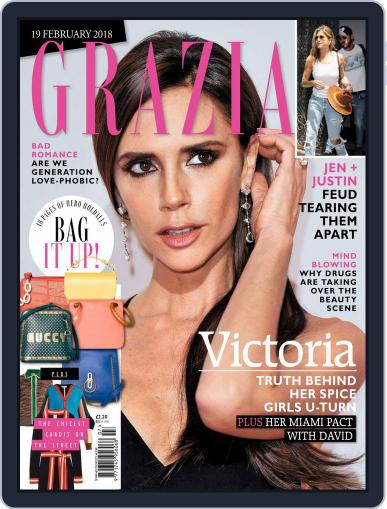 Grazia February 19th, 2018 Digital Back Issue Cover