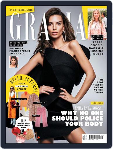 Grazia October 15th, 2018 Digital Back Issue Cover