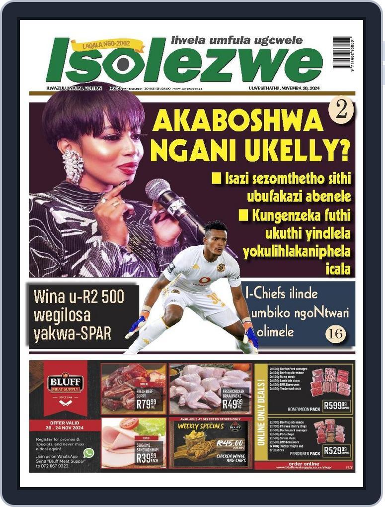 Isolezwe November 20th, 2024 Digital Back Issue Cover