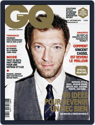 Gq France August 27th, 2010 Digital Back Issue Cover