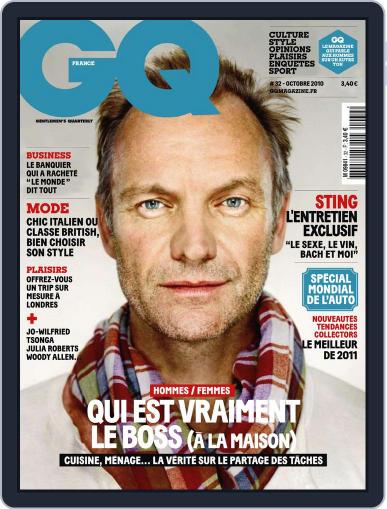 Gq France September 21st, 2010 Digital Back Issue Cover