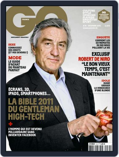 Gq France November 16th, 2010 Digital Back Issue Cover