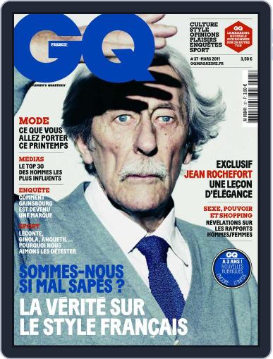 Gq France February 14th, 2011 Digital Back Issue Cover