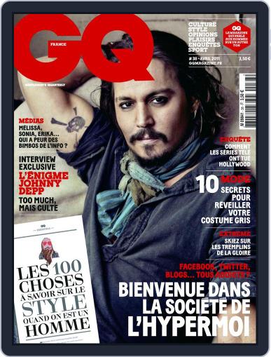 Gq France March 22nd, 2011 Digital Back Issue Cover