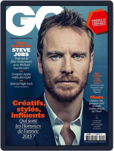 Gq France November 20th, 2015 Digital Back Issue Cover
