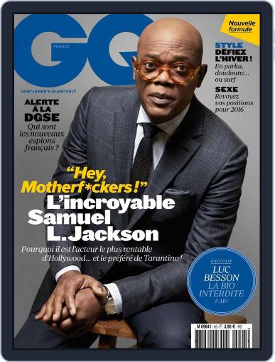 Gq France January 15th, 2016 Digital Back Issue Cover