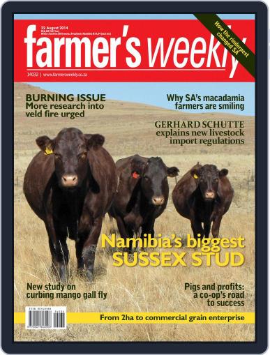 Farmer's Weekly August 18th, 2014 Digital Back Issue Cover