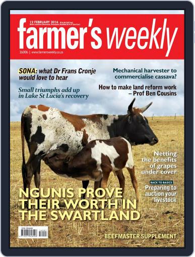 Farmer's Weekly February 12th, 2016 Digital Back Issue Cover