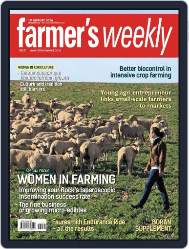 Farmer's Weekly August 15th, 2016 Digital Back Issue Cover