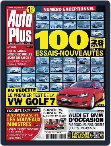 Auto Plus France October 15th, 2012 Digital Back Issue Cover
