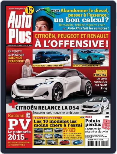 Auto Plus France September 3rd, 2015 Digital Back Issue Cover