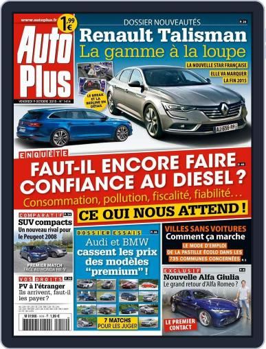 Auto Plus France (Digital) October 8th, 2015 Issue Cover