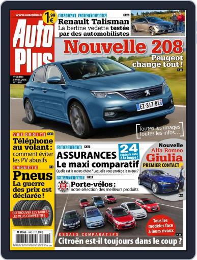 Auto Plus France (Digital) April 8th, 2016 Issue Cover