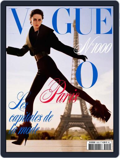 Vogue Paris September 1st, 2019 Digital Back Issue Cover