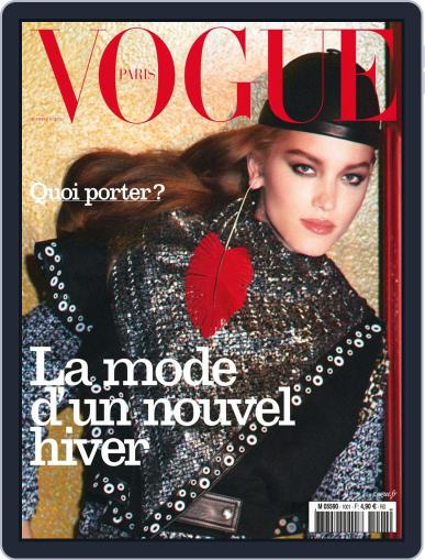 Vogue Paris October 1st, 2019 Digital Back Issue Cover