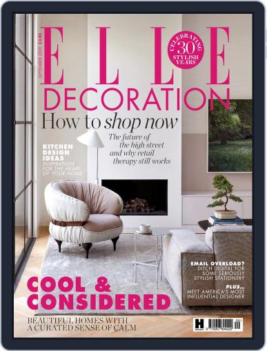 Elle Decoration UK September 1st, 2019 Digital Back Issue Cover