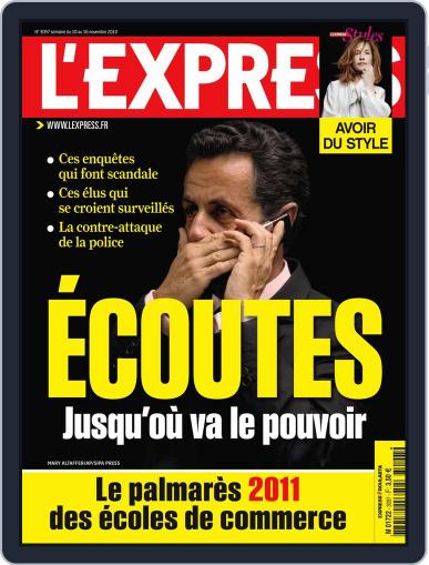 L'express November 9th, 2010 Digital Back Issue Cover