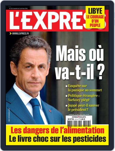 L'express March 1st, 2011 Digital Back Issue Cover