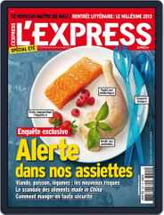 L'express (Digital) Subscription                    August 13th, 2013 Issue