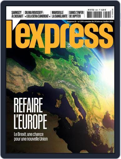 L'express June 29th, 2016 Digital Back Issue Cover