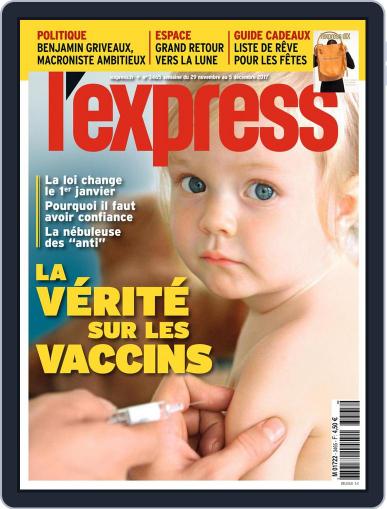 L'express (Digital) November 29th, 2017 Issue Cover