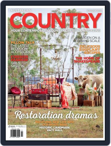 Australian Country August 1st, 2016 Digital Back Issue Cover