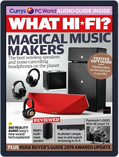 What Hi-Fi? Sound and Vision January 1st, 2020 Digital Back Issue Cover