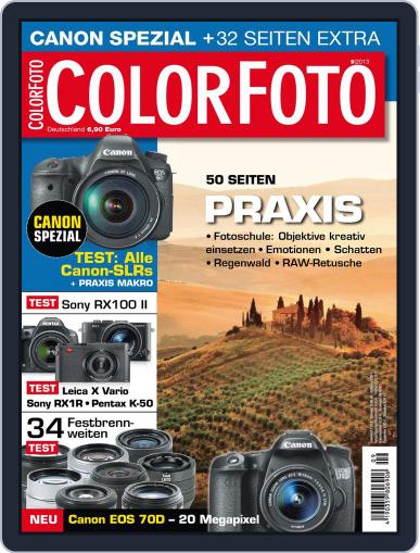 Colorfoto August 1st, 2013 Digital Back Issue Cover