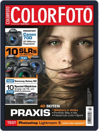 Colorfoto September 5th, 2013 Digital Back Issue Cover